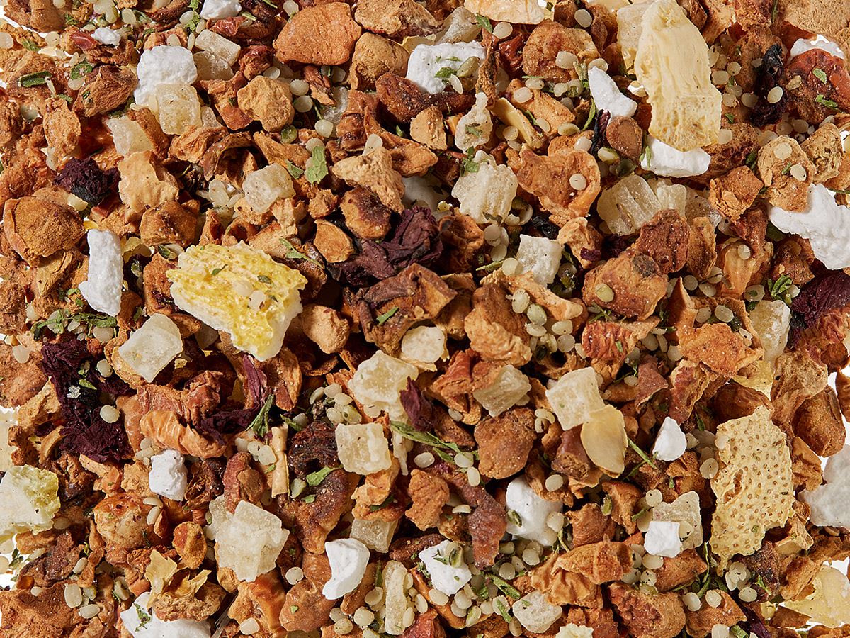 Früchteteemischung Hanf Zitronen-Mohn Muffin