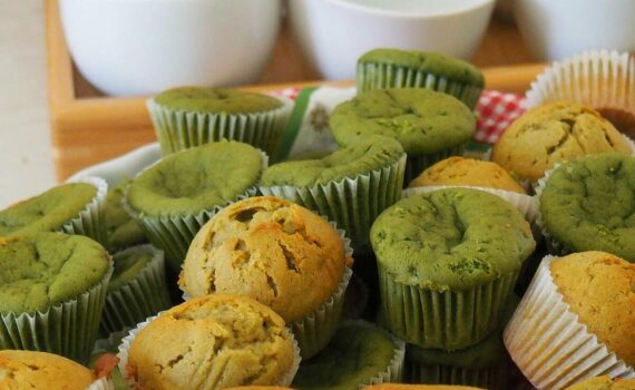 Double Matcha Muffins