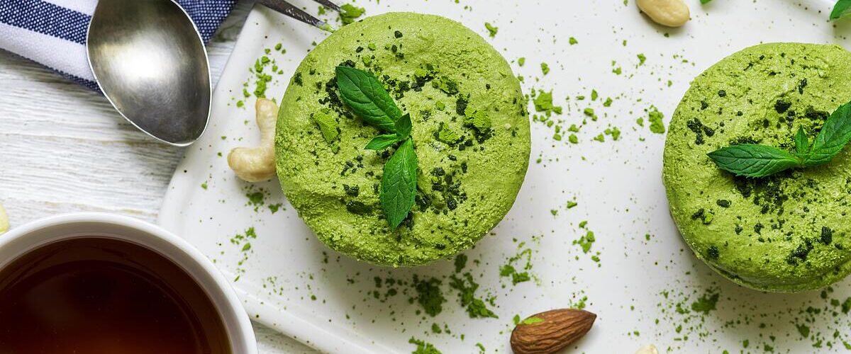 Matcha Mandel Cheescake