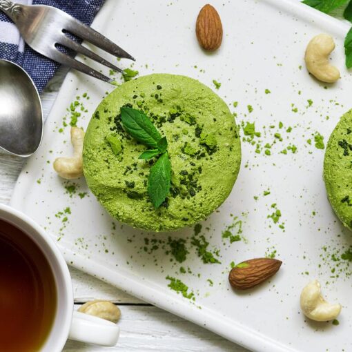 Matcha Mandel Cheescake